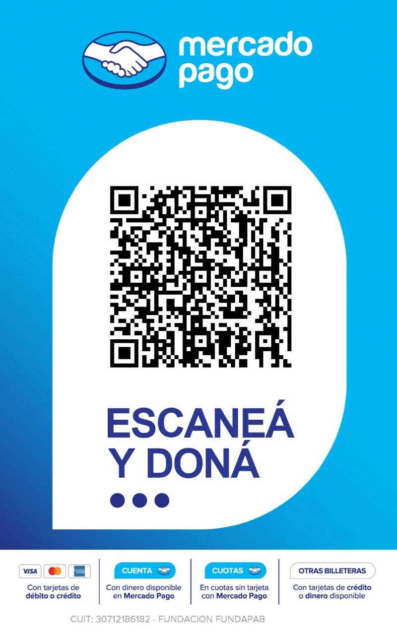 FUNDAPAB DONÁ POR MERCADO PAGO QR