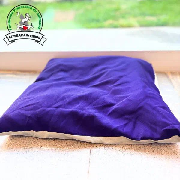 ALMOHADÓN VIOLETA/BEIGE